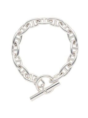 Hermes Chaine D'ancre GM Silver Bracelet